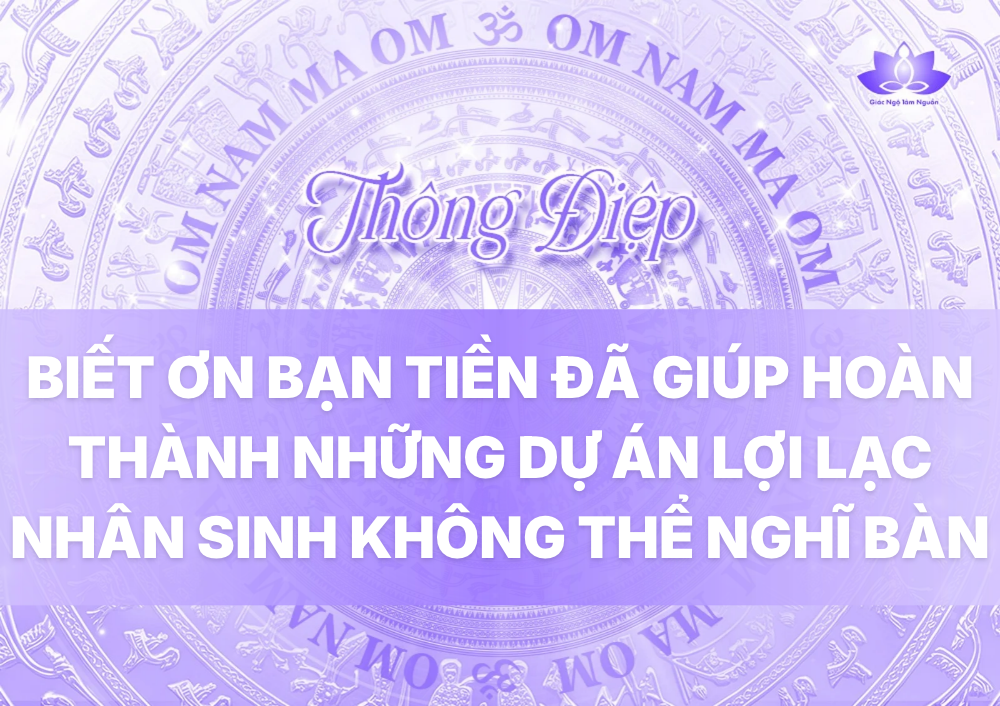 BIẾT ƠN BẠN TIỀN ĐÃ GIÚP HOÀN THÀNH NHỮNG DỰ ÁN LỢI LẠC NHÂN SINH KHÔNG THỂ NGHĨ BÀN