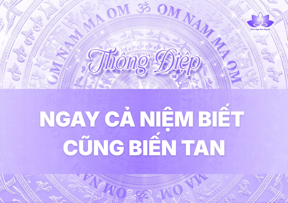 NGAY CẢ NIỆM BIẾT CŨNG BIẾN TAN
